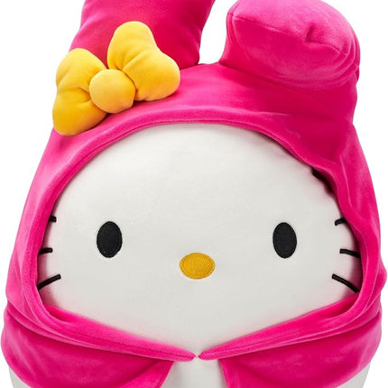 Squishmallows Original Sanrio 14-Inch Hello Kitty in My Melody Hoodie – Official Jazwares Plush (Large)