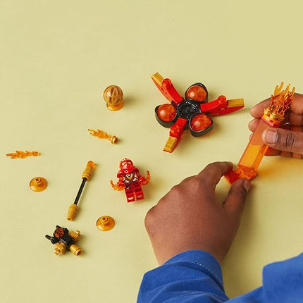 LEGO NINJAGO Kai’s Dragon Power Spinjitzu Flip 71777 Red Ninja Toy Building Set with Kai Minifigure; Gift for 6 Year Old Boys, Girls and Ninja Fans Who Love Buildable Action Figure Playsets