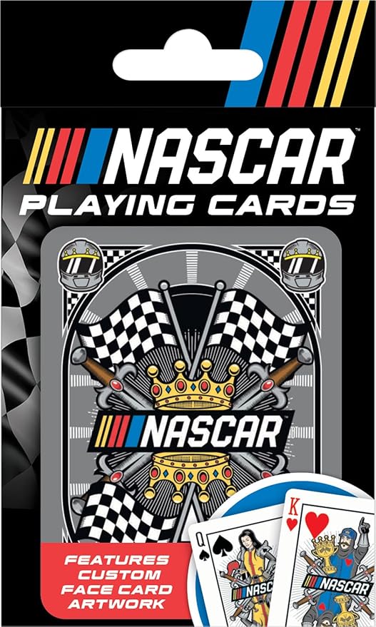 Masterpieces Officially Licensed NASCAR Playing Cards - 54 Card Deck for Adults