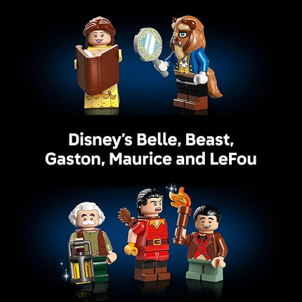 LEGO Disney Princess Beauty and The Beast Castle Building Set - Room Decor for Women & Men, Ages 18+ - Model Building Kit for Adults - Book Shelf Display - Gift for Christmas - 43263