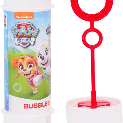 Toyland® Pack of 12 Paw Patrol Bubbles with Wands, 2 fl oz Solution & Novelty Maze Lid - Pocket Money & Party Bag Toys
