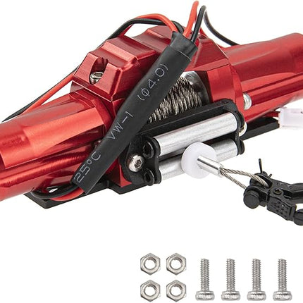RC Car Winch,Universal Simulation Winch with Dual Motor Compatible with Traxxas TRX4 Axial SCX10 90046 D90 1/10 Scale RC Crawler Car