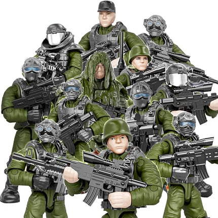 YEIBOBO ! Minifigures Blind Bags, Military Action Figures with Weapons and Accessories Mystery Pack Falconry Special Forces