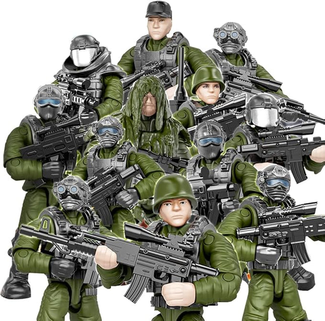YEIBOBO ! Minifigures Blind Bags, Military Action Figures with Weapons and Accessories Mystery Pack Falconry Special Forces