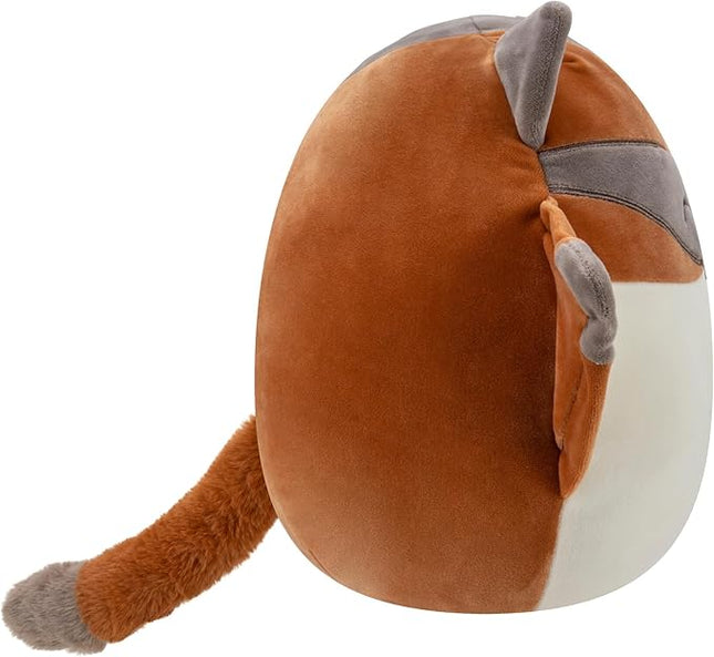 Squishmallows Tansy Brown and Cream Sugar Glider with Mustache