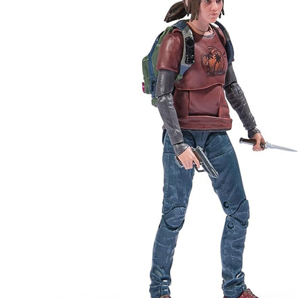 PlayStation The Last of US, 2-Pack 6” Joel & Ellie Action Figures with 19 Accessories, The Shapes Collection, for PS5 Fans & Collectors Ages 17+