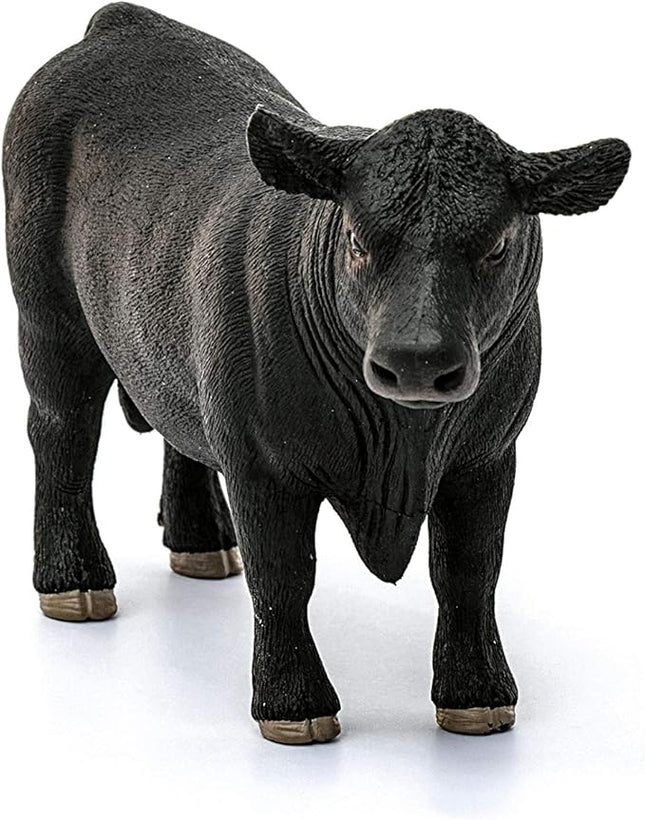 Schleich Farm World, Realistic Animal Toys for Kids Ages 3 and Above, Black Angus Bull Cow Toy Figure