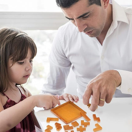 Wooden Brain Teaser Puzzles for Kids Children & Adults. New Level of Challenge for Those who Love Good Mental Workout