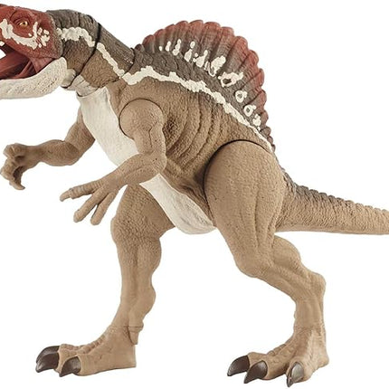 Jurassic World Extreme Chompin' Spinosaurus Dinosaur Action Figure, Huge Bite, Authentic Decoration, Movable Joints, Ages 4 Years Old & Up