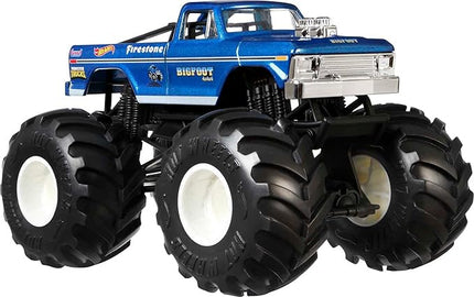 Hot Wheels Toy Monster Trucks, Die-Cast Bigfoot in+U53 1:24 Scale, Oversized Play Vehicle for Kids & Collectors