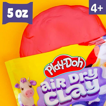 Play-Doh Air Dry Clay, 5 oz. Red Clay Bag, Arts & Crafts, Art Supplies, Arts and Crafts for Adults and Kids, Craft Supplies, Clay Tools and Kit, Modeling Clay for Kids, Air Dry Clay Kit