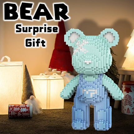 Blue Bear Micro Building Blocks Set(4500Pieces) Music Bear Building Blocks Gift for Adult and Kid
