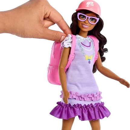 Barbie My First Barbie Accessories, Story Starter School Pack with Chalkboard & Classroom Pets, Sized to Dolls in 13.5-inch Scale
