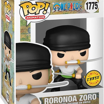 Funko POP Animation: Roronoa Zoro - One Piece - 1/6 Odds for Rare Chase Variant - Collectable Vinyl Figure - Gift Idea - Official Merchandise - for Kids & Adults - Anime Fans