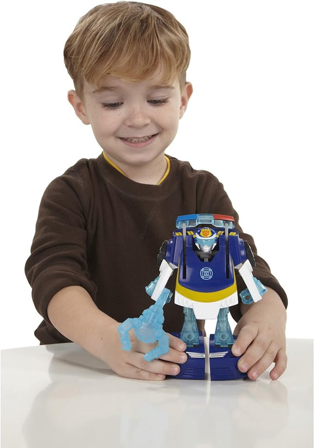 Transformers Playskool Heroes Rescue Bots Energize Chase The Police-Bot Action Figure, Ages 3-7 (Amazon Exclusive)