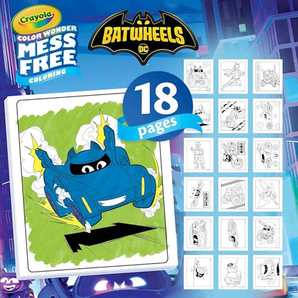 Crayola Batwheels Color Wonder Activity Set, Batman Mess Free Coloring Pages for Toddlers, Batman Gifts, Toys for Boys & Girls