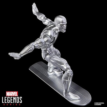 Marvel Legends Series Silver Surfer, Silver Surfer #1 (1968) and Fantastic Four Comics-Inspired Collectible 6-Inch Scale Action Figure with Character-Sized Comic Accessory