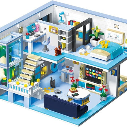 Friends House Building Block Set, Pets Collection Small Brick Model Set, Creative Mini Toy Building Sets, Children’s Day Birthday for Teens Kids Boys Girls 8+, 1235 PCS