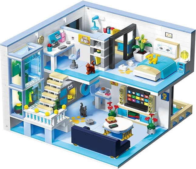 Friends House Building Block Set, Pets Collection Small Brick Model Set, Creative Mini Toy Building Sets, Children’s Day Birthday for Teens Kids Boys Girls 8+, 1235 PCS