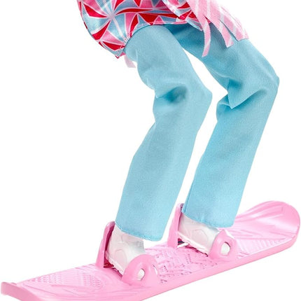 Barbie Snowboarder Fashion Doll, Winter Sports Theme with Blonde Hair, Jacket, Pants & Snowboard Accessories