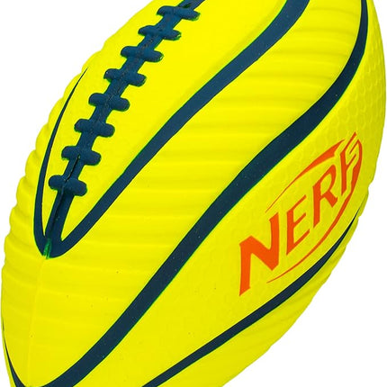 Nerf 10 Player Flag Football Belts + Ball Set - Youth Flags + Junior Foam Football for Kids - Full Kit for 5 v 5 Games - Includes (10) Belts + 1 Foam Ball