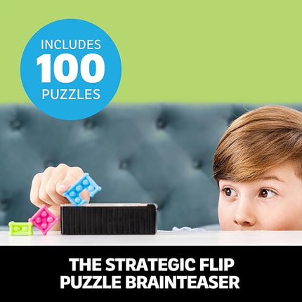 Educational Insights Kanoodle Flip - 3D Brain Teaser Puzzles, Single Player Brain Game, Fun Travel Games for Kids, Challenging Logic Puzzle Games and Gifts for Kids, Teens & Adults Ages 7+