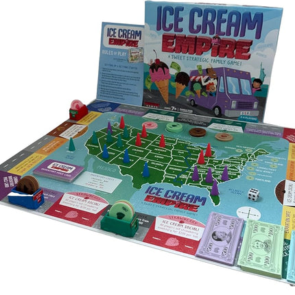 Ice Cream Empire by Empire Games –Strategic Family Game for Adults, Teens & Kids Ages 7+, Build Your Ice Cream Business Board Games for Adults & Kids, Educational Kids Games for Game Night Fun