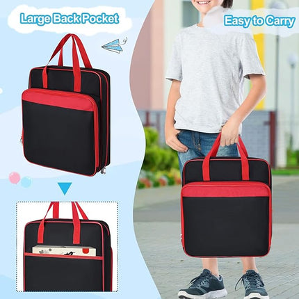 Toy cars Carrying Case Compatible with Hot Wheels Up to 99pcs, Portable Car Toy Storage Organizer Bag for 1/64 Scale Toy Cars, Matchbox Cars, Dolls, Mini Toys, Bag Only(Red)