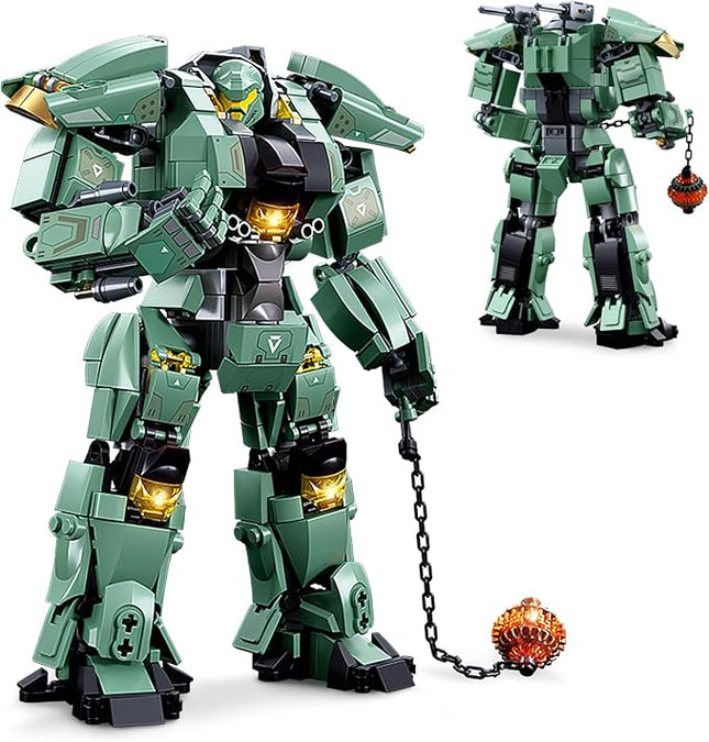 Transforming Robot Mech Building Block Sets, Compatible with Lego Mech, Destroy Warrior City Soldier Mech Model Action Mech Model Building Kit, Cool Creative Robots Toys Gift for Teens Boys, 542 PCS