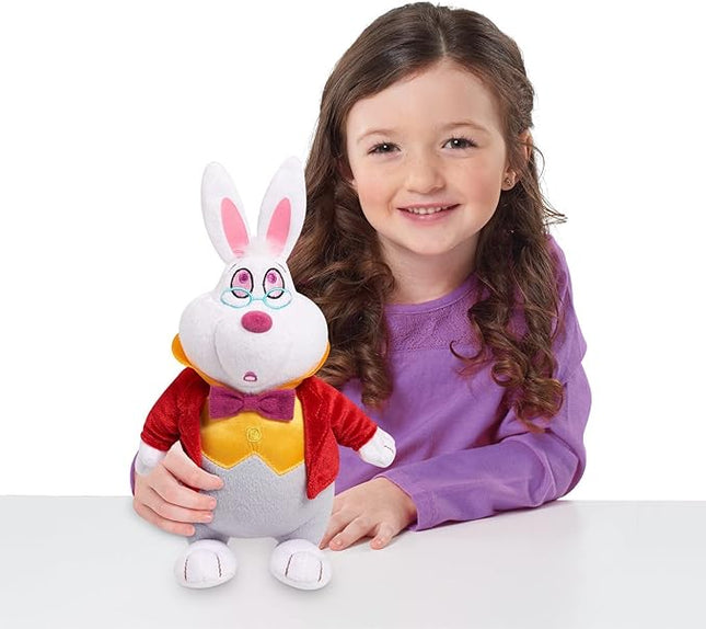 Disney Classics Collectible 7 Inch Beanbag Plush, White Rabbit, Disney's Alice in Wonderland, Stuffed Animal , Purple, Easter Basket Fillers, Gifts, Presents, Kids Toys for Ages 2 Up by Just Play