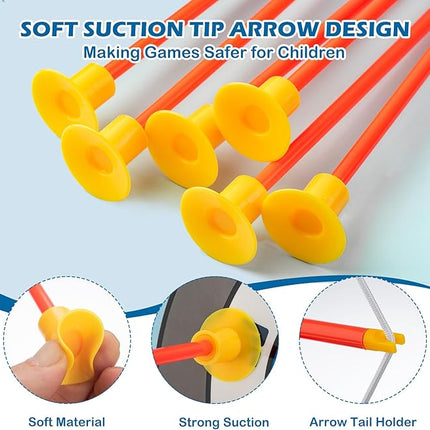 LED Standing Target Archery Set with Bow & Arrows for Kids 4-12 Years Old, Outdoor Sports Toy Gift for Boys & Girls (Blue/Green)