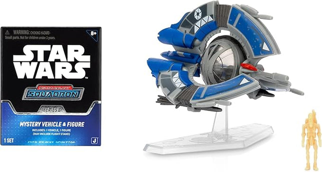 STAR WARS Micro Galaxy Squadron Vulture Droid Mystery Bundle - 3-Inch Vehicle and 2.5-Inch Vehicle with Micro Figure Accessories