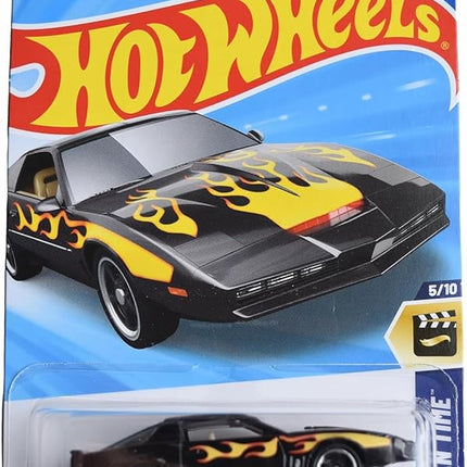 Hot Wheels Knight Rider K.I.T.T., HW Screen Time 5/10 [Black with Yellow Flames] 83/250