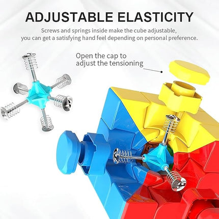 CFMOUR 10 Pack 3x3 Speed Cube Set - Moyu Meilong 3C, Stickerless Magic Cubes Bundle 3x3x3- Fast Turning Birthday Party Easter Valentines Day Gifts Puzzle Game Brain Toy for Kids and Adult ﻿