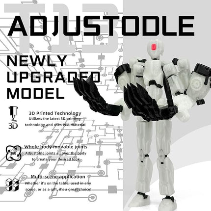 8Inch T13 Action Figure Assembly Completed,3D Printed Multi-Jointed Movable Toy Nova 13 Action Figures Desktop Decorations for Game Lovers Toy (Luminous Green)