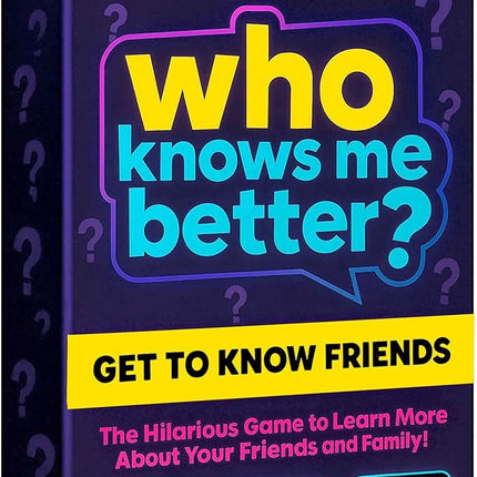 QUOKKA Who Knows Me Better? - Classic Edition - 95 Cards | Teens & Family Card Trivia Game | Fun Learning & Educational Questions for Teens & Families