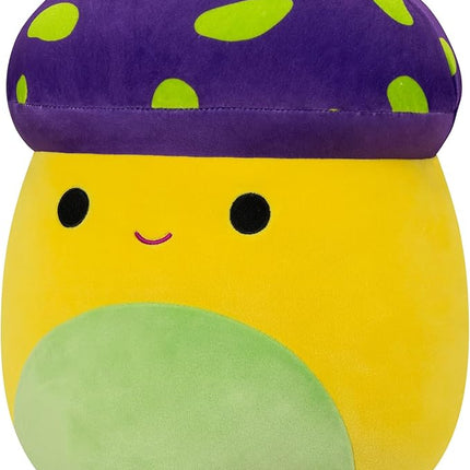 Squishmallows Original 12-Inch Enid Neon Yellow Mushroom - Medium-Sized Ultrasoft Official Jazwares Plush