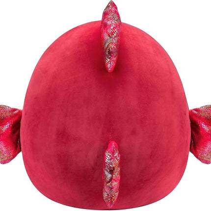 Squishmallows Original 20-Inch Barella Raspberry Betta Fish with Shiny Textured Fins - Official Jazwares Jumbo Plush