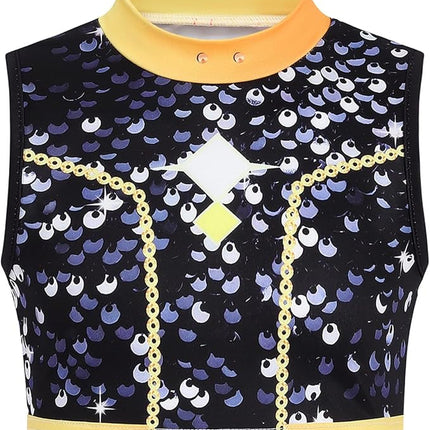 Girls Demon Pop Singer Hunters Costume 3-14 Years Stage Dance Idol Cosplay Outfit, Kids Halloween Costumes