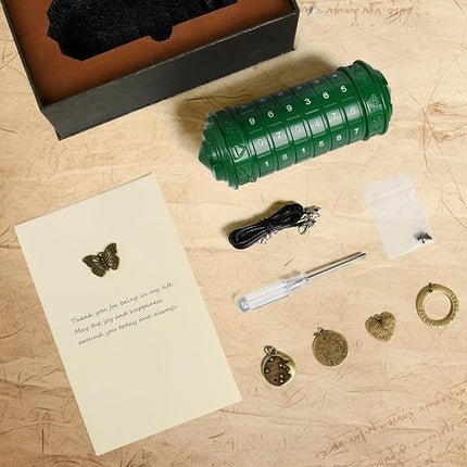 Da Vinci Code Numeric Cryptex Money Puzzle Box for Cash Gift, Jewelry Box with Hidden Compartment, Unique Puzzle Gift for Adults Brain Teaser Valentine’s Day Wedding & Anniversary Present