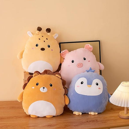 Soft Flat Pig Plush Hugging Pillow Cute Pink Pig Stuffed Animal Piggy Plushies Toys Kids Piglet Anime Cushion for Birthday, Valentine's Day, Christmas...16.5 Inch