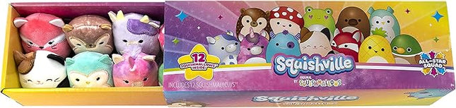 Squishville by Original Squishmallows All-Star Squad - 12 Fan Favorites, Including Hans, Cam, Malcolm, Avery, and More - Amazon Exclusive
