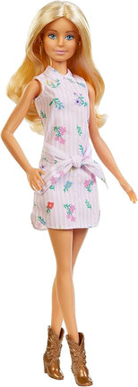 Barbie Fashionistas Doll with Long Blonde Hair - Floral Outfit