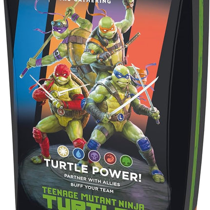 Magic: The Gathering | Teenage Mutant Ninja Turtles - Commander Deck - Turtle Power! | Collectible Trading Card Game