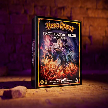 Avalon Hill HeroQuest Prophecy of Telor Quest Pack, Requires HeroQuest Game System to Play, Dungeon Crawler Games, Ages 14+, 2-5 Players, Strategy Games