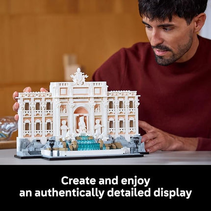 LEGO Architecture Trevi Fountain Building Set - Collectible Model of Italian Landmark for Display for Adults, 18+ - Gift for Women & Men - 21062