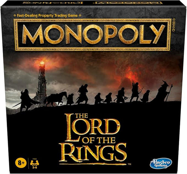 Hasbro Gaming Monopoly: The Lord of The Rings Edition Board Game Inspired by The Movie Trilogy, Play as a Member of The Fellowship, Ages 8 and Up (Amazon Exclusive)