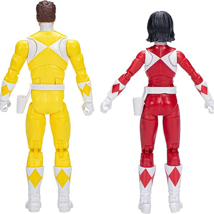 Hasbro Power Rangers Lightning Collection Mighty Morphin Yellow Ranger & Red Ranger ''Swap'' Jason & Trini Boom Comics 2-Pack 6-Inch Action Figures, (F6887)