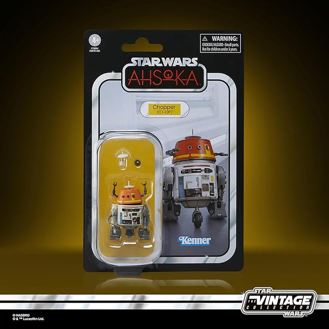 STAR WARS The Vintage Collection Chopper (C1-10P), Ahsoka 3.75-Inch Collectible Action Figures, Ages 4 and Up