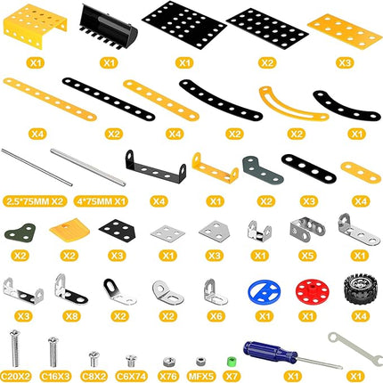 Lucky Doug Stem Building Projects Toys for Kids Boys 8 9 10 11 12 Year Old, Metal Building Construction Model kit, Building Blocks DIY Toy